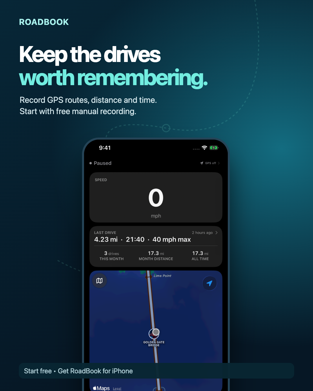 RoadBook feed artwork: Keep the drives worth remembering